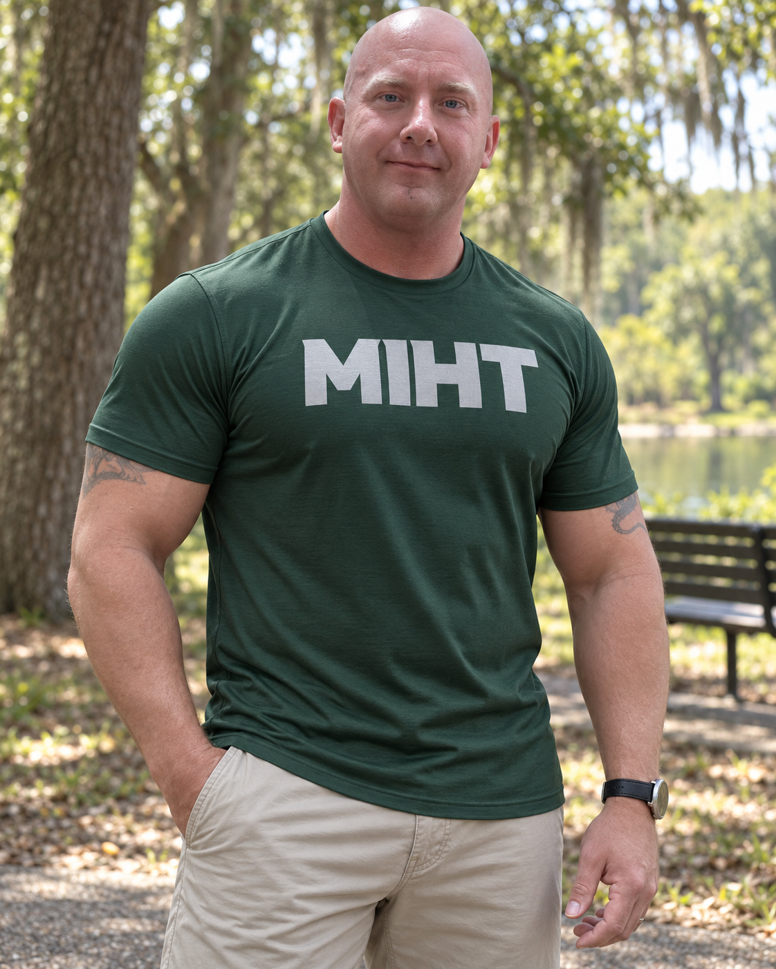 MIHT Do the Work Performance Tee casual lifestyle view