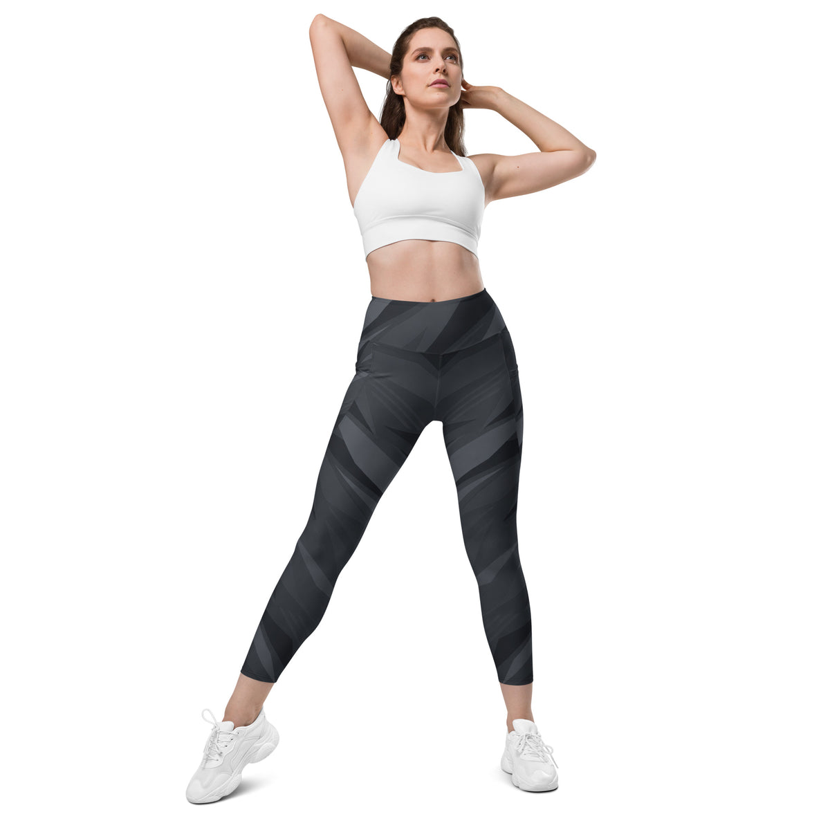 MIHT Pocket Performance Leggings, front lifestyle view