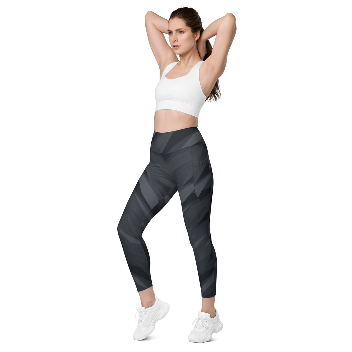 MIHT Pocket Performance Leggings, left-front view